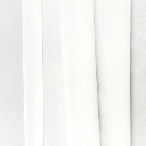 Asazal Solid White Tulle Luxurious Chiffon Sheer Window Curtains For