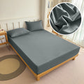 90/120/150/180x200 Fitted Bed Sheet With Elastic Band Solid Color